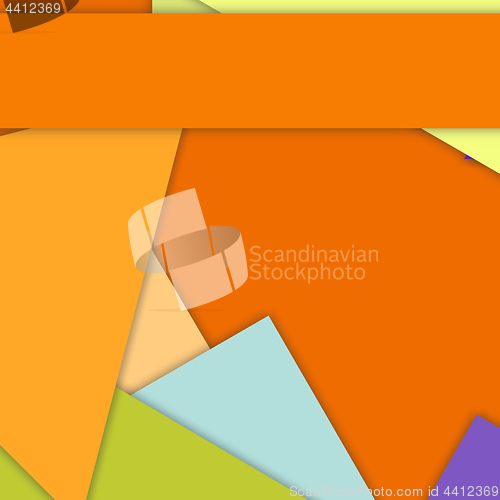 Image of modern layered flat shapes background