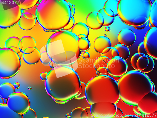 Image of some colorful bubbles background