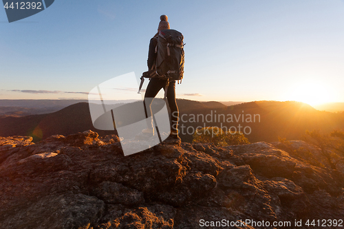 Image of Standing on the edge of Mt Victoria