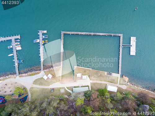 Image of Aerial views Brooklyn Baths Sydney Australia