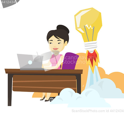 Image of Successful business idea vector illustration.