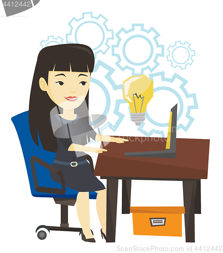 Image of Successful business idea vector illustration.