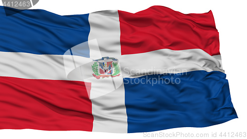 Image of Isolated Dominican Republic Flag