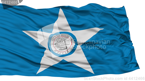 Image of Isolated Houston City Flag, United States of America