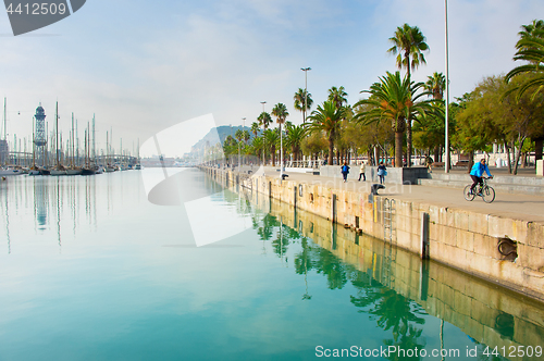 Image of Barcelona quayside, Spain