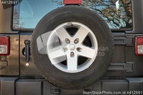 Image of Wheel of a 4x4 vehicle