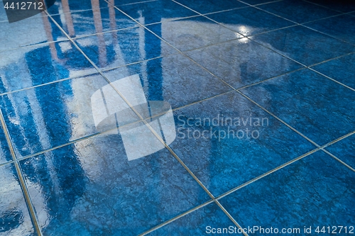 Image of Tiled bathroom floor