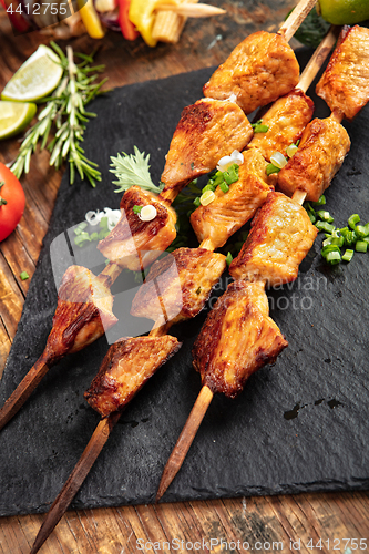 Image of Shashlik With Greenery