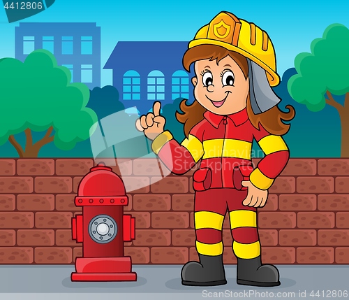 Image of Firefighter woman image 2