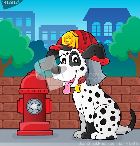 Image of Firefighter dog theme 2