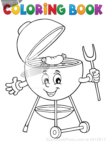Image of Coloring book barbeque theme 3