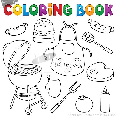 Image of Coloring book barbeque set 1