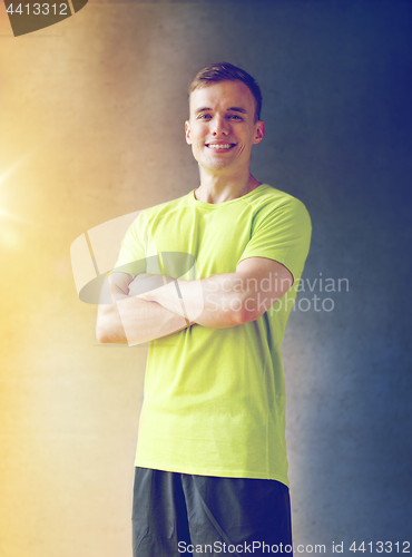 Image of smiling man in gym