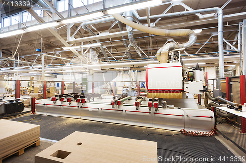 Image of woodworking factory workshop