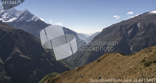 Image of Dudh Kosi river Canyon in Himalayas