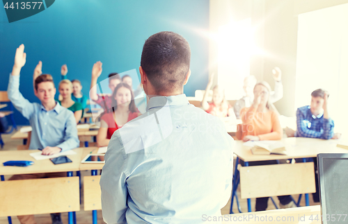 Image of group of high school students and teacher