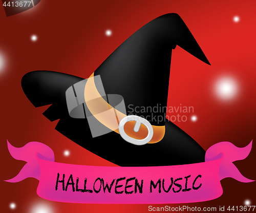 Image of Halloween Music Means Trick Or Treat And Audio