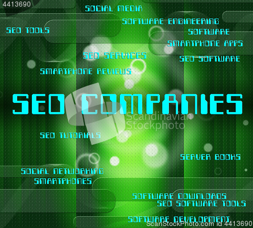 Image of Seo Companies Indicates Corporations Businesses And Company