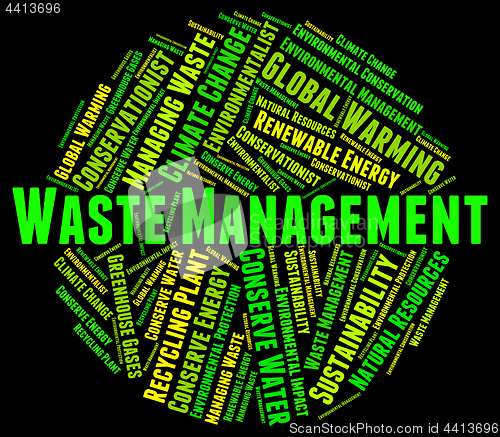 Image of Waste Management Indicates Get Rid And Collection