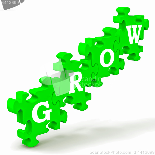 Image of Grow Puzzle Shows Maturity And Growth