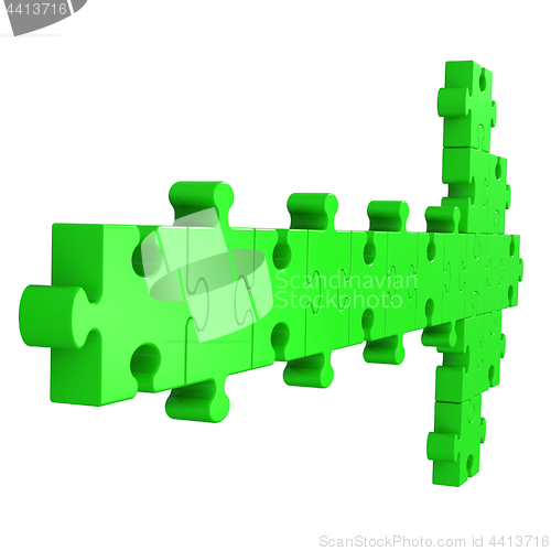Image of Arrow Puzzle Showing Right Way