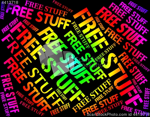 Image of Free Stuff Indicates With Our Compliments And Buy