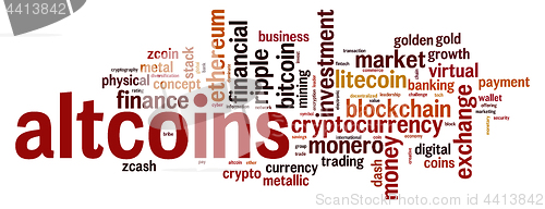 Image of Altcoins word cloud