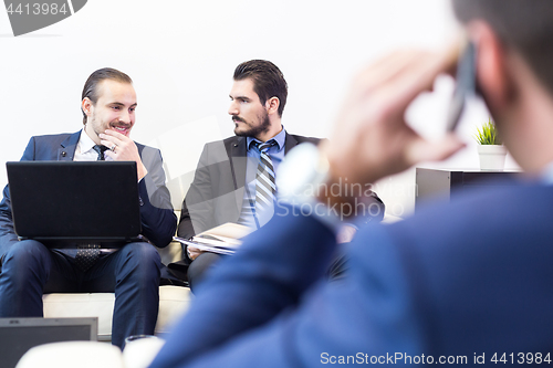 Image of Corporate business team and manager at business meeting.