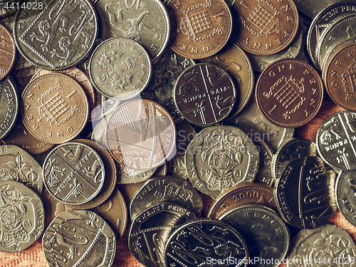 Image of Vintage Pound coins