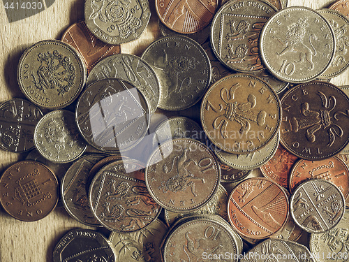 Image of Vintage Pound coins