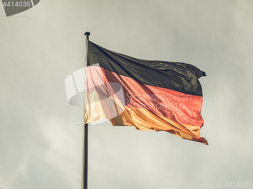 Image of Vintage looking German flag
