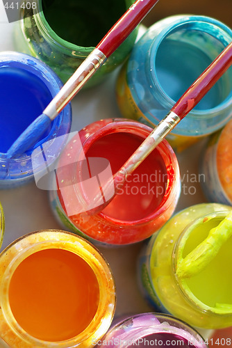 Image of Color bottles.