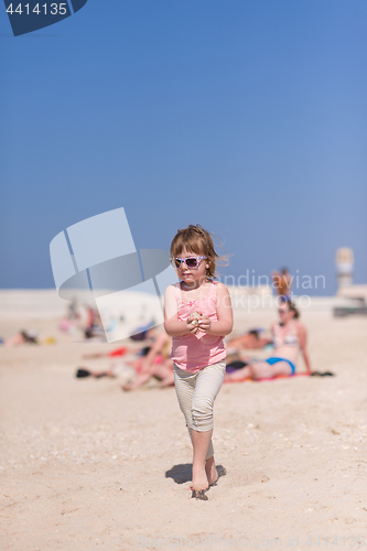 Image of little girl at beach