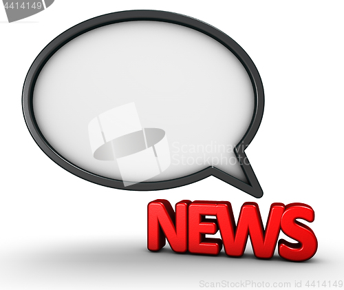 Image of news speech bubble