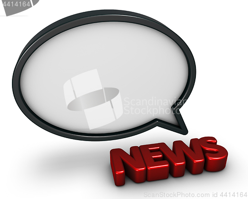 Image of news speech bubble