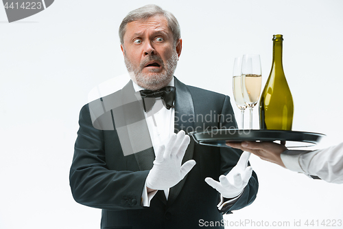 Image of Man complaining for the bad drink