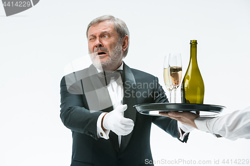 Image of Man complaining for the bad drink