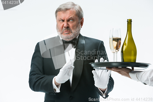 Image of Man complaining for the bad drink