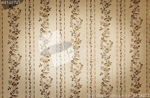 Image of Old beige wallpaper