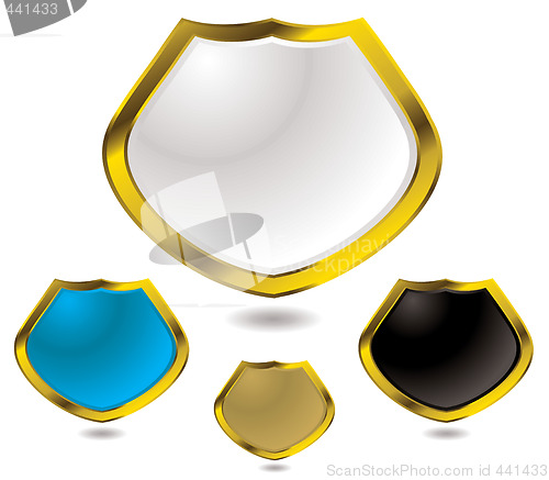 Image of glass shield gold