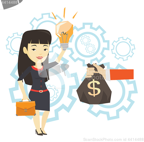 Image of Successful business idea vector illustration.