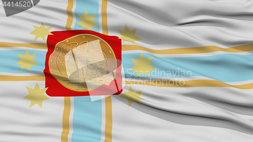 Image of Closeup Tbilisi City Flag, Georgia