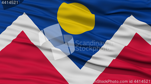 Image of Closeup Denver Flag