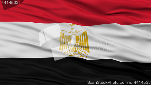 Image of Closeup Egypt Flag