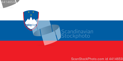 Image of Colored flag of Slovenia