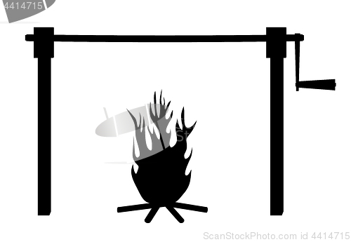 Image of Spit roast fire