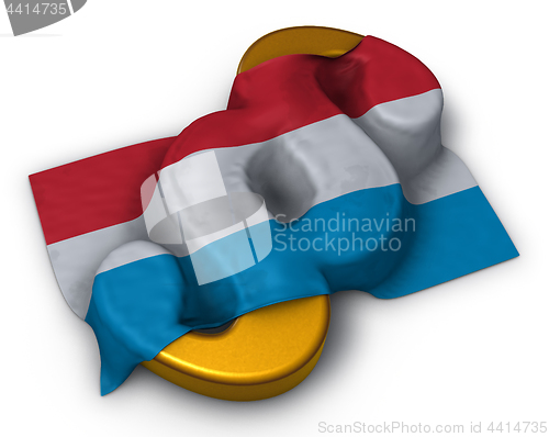 Image of paragraph symbol and flag of luxembourg