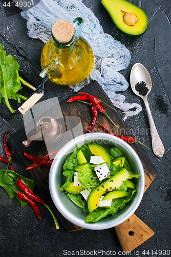 Image of avocado with feta