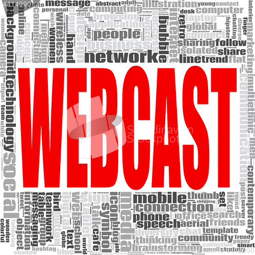 Image of Webcast word cloud