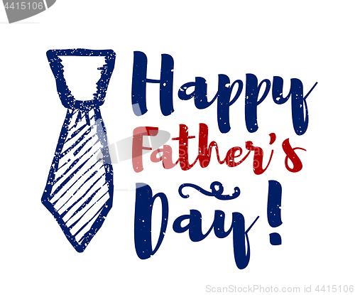 Image of Happy father\'s day lettering congratulations. Vector